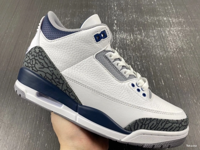 Reps TBK Jordan 3 Midnight Air CT8532-140 Navy 0824